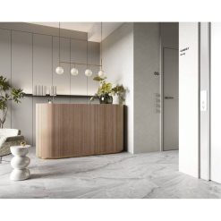 Panele winylowe SPC Ash Grey 60x60 Marmur Kamień Szary Jasny Matowy 6067234 Klasa 33 5 mm - Vilo - zbliżenie