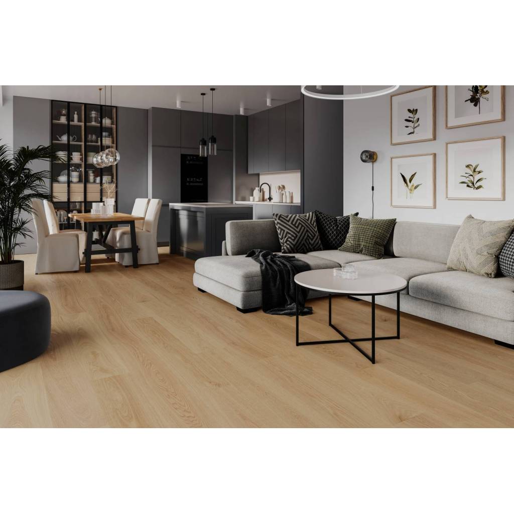 Panele winylowe ze zintegrowanym podkładem SPC Dąb Waniliowy DP5000038 Klasa 34 6 mm 2 5906737905166 panele winylowe ze zintegrowanym podkladem spc dab waniliowy dp5000038 barlinek 1