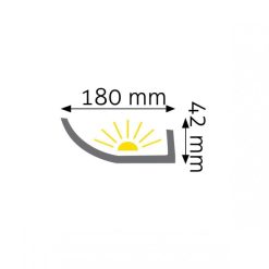 Listwa oświetleniowa gładka LOC-01 244cm - Creativa - zbliżenie