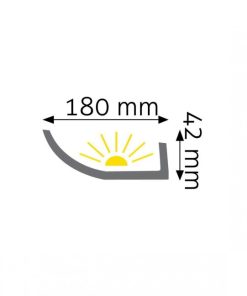 Listwa oświetleniowa gładka LOC-01 244cm 3 creativa loc 01 listwa oswietleniowa 5