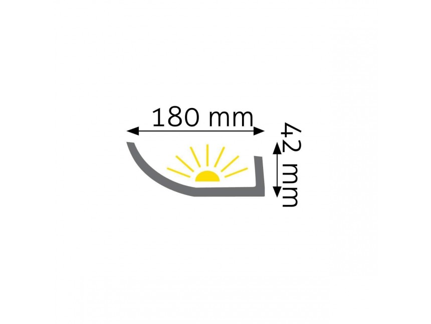 Listwa oświetleniowa gładka LOC-01 244cm 2 creativa loc 01 listwa oswietleniowa 5
