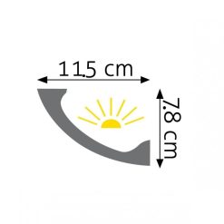 Listwa oświetleniowa gładka LOC-07 244cm - Creativa - zbliżenie