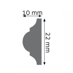 Listwa ścienna Creativa LPC-03 244cm 3 creativa lpc 03 listwa scienna gladka 5