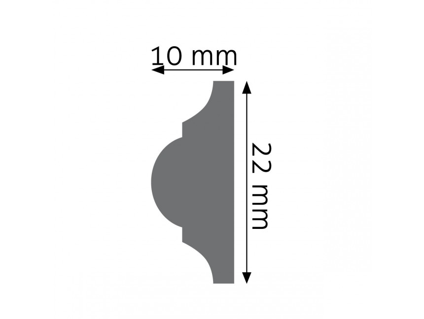 Listwa ścienna Creativa LPC-03 244cm 2 creativa lpc 03 listwa scienna gladka 5