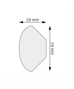 Biała Lakierowana Listwa przypodłogowa, cokół Creativa LPC-12M / 244cm - Creativa - zbliżenie