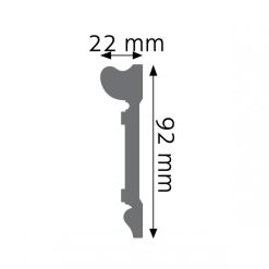 Listwa naścienna gładka Creativa LPC-21 3 creativa lpc 21 listwa scienna gladka 6