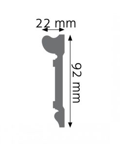 Listwa naścienna gładka Creativa LPC-21 3 creativa lpc 21 listwa scienna gladka 6