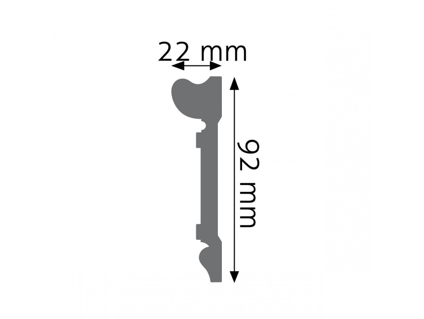 Listwa naścienna gładka Creativa LPC-21 2 creativa lpc 21 listwa scienna gladka 6