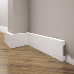 Biała Lakierowana Listwa przypodłogowa, cokół Creativa LPC-23M / 244cm - Creativa