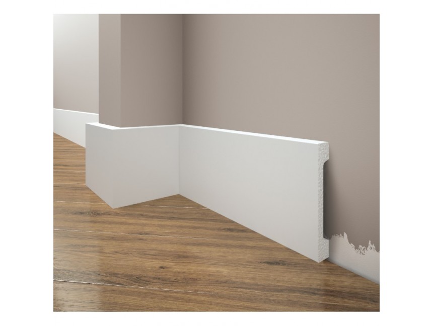 Lakierowana Biała Listwa przypodłogowa, cokół Creativa LPC-29M 244cm 1 creativa lpc 29m listwa przypodlogowa 2
