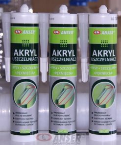 Uszczelniacz Akryl do listew Anser Biały 300 ml 13 t 79 17 0 uszczelniacz akryl do listew anser bialy 300 ml anser 1 1